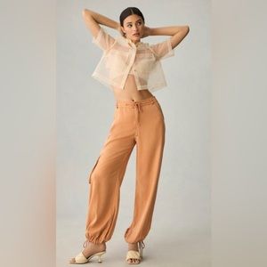 NWT Anthropologie On the Road ankle cargo pants